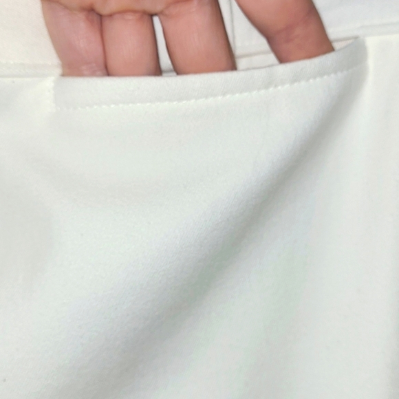 White breeches full seat Dressage Competition Pants Cream leather insert Stretch - Picture 8 of 9